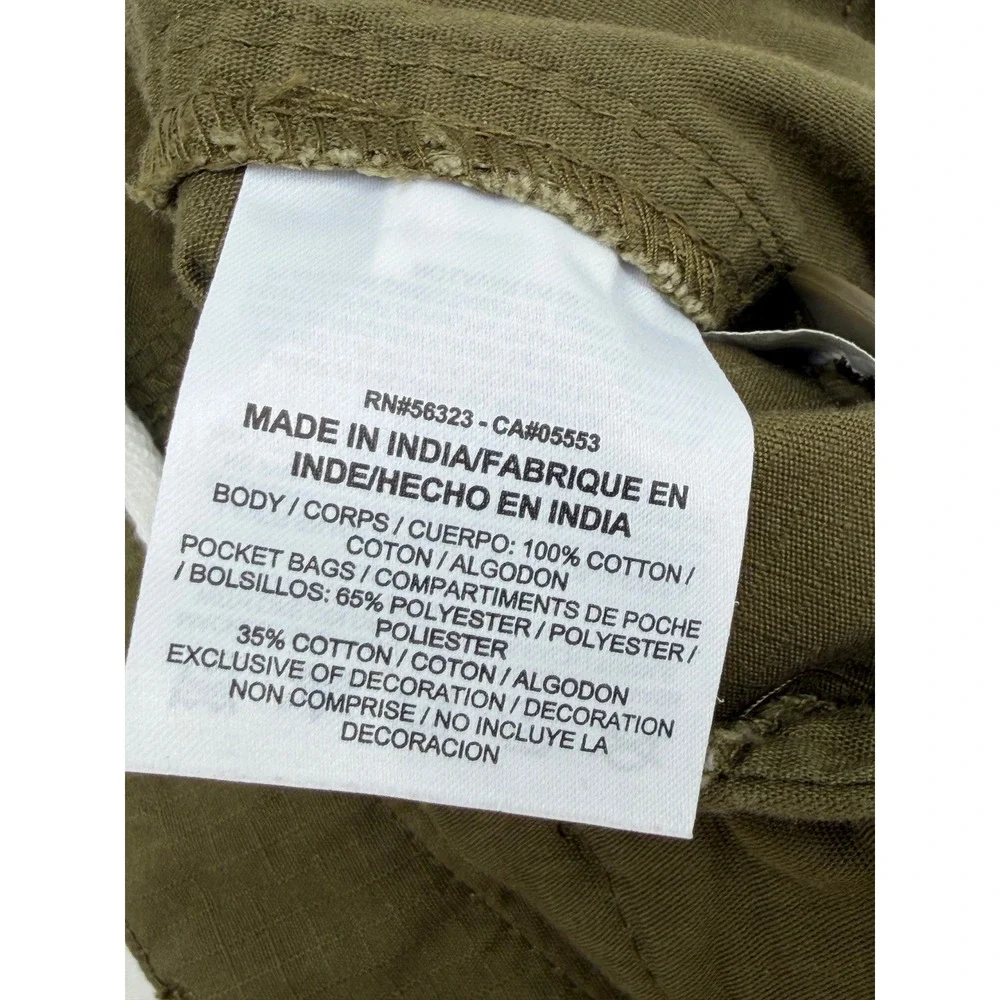 Nike Mens Cargo Shorts Olive Green Ripstop Cotton 613644-322 Size 34